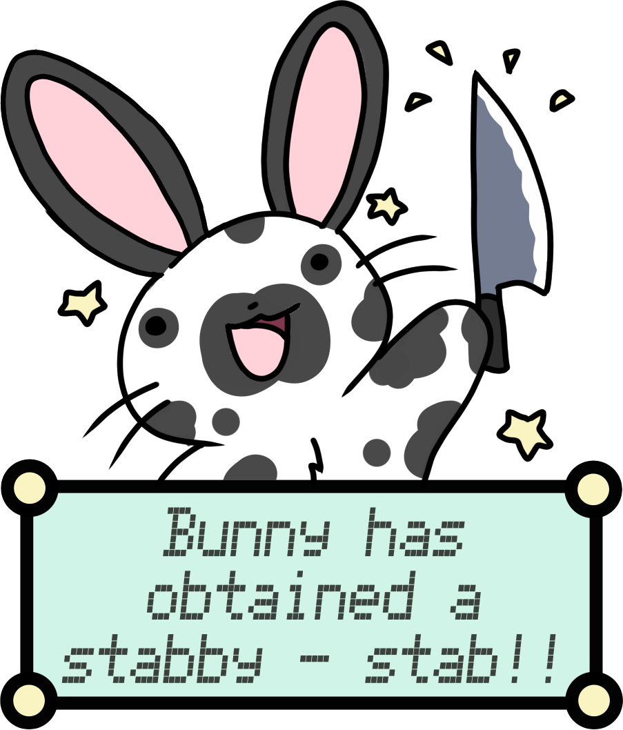 Stabby Bunny - Polka Dot